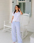 HS 111- Strip Pants WIth basic Shirt