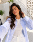 Cloud Bloom Shirt Dress