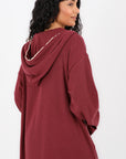 Soft Knit Long Hoodie Cardigan