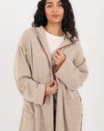Soft Knit Long Hoodie Cardigan
