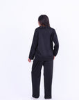 Basic Stain Set Pajama with Buttons