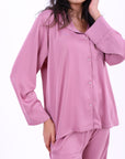 Basic Stain Set Pajama with Buttons