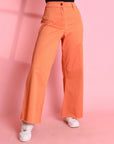 Wide Leg Gabardine Pants