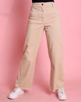 Wide Leg Gabardine Pants