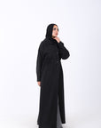 Elastic Waist Long Trench