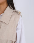Sleeveless Linen Vest