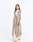 Sleeveless Linen Vest
