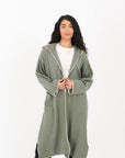 Soft Knit Long Hoodie Cardigan