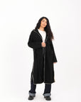 Soft Knit Long Hoodie Cardigan