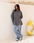 Side Buttons Basic Shirt