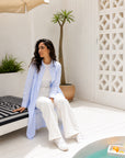 Cloud Bloom Shirt Dress