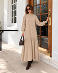 Ruffle Hem Maxi Dress