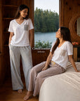 HS 103- Stripe Pants Comfort Pajama Set