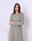 Long Sleeves Basic Dress