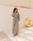 Dress With Two Pockets With Belt