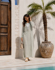 Tie-Waist Maxi Dress-5030