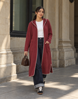 Soft Knit Long Hoodie Cardigan