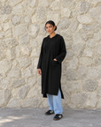 Long Hoodie with Two Pockets