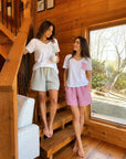 HS 104- Stripe Short Comfort Pajama Set
