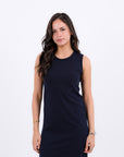 Sleeveless Cotton Basic Dress