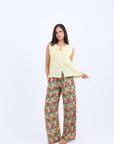 HS 107- Flowery Soft Pants with Top