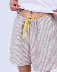 HS 104- Stripe Short Comfort Pajama Set
