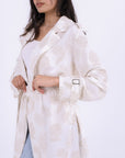 Blush Bloom Trench