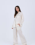 Hs 108-Soft Touch Long Sleeve Pajama Set