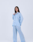 Hs 108-Soft Touch Long Sleeve Pajama Set