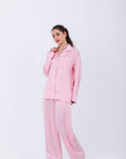 Hs 108-Soft Touch Long Sleeve Pajama Set