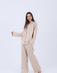 Hs 108-Soft Touch Long Sleeve Pajama Set