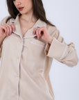 Hs 108-Soft Touch Long Sleeve Pajama Set