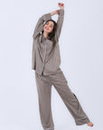 Hs 108-Soft Touch Long Sleeve Pajama Set