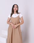 Sleeveless Linen Blend Dress