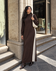 High Neck Knit Dress