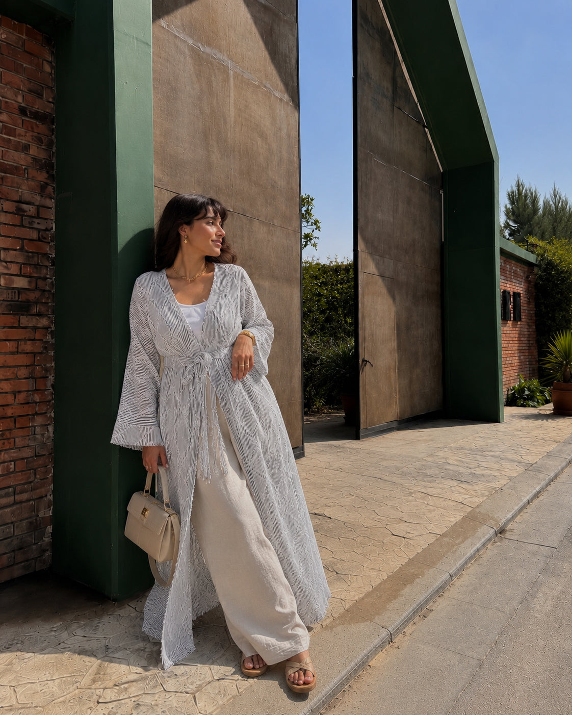 5046-Long Kimono with Belt