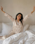 Hs 108-Soft Touch Long Sleeve Pajama Set