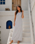Sleeveless Cotton Basic Dress