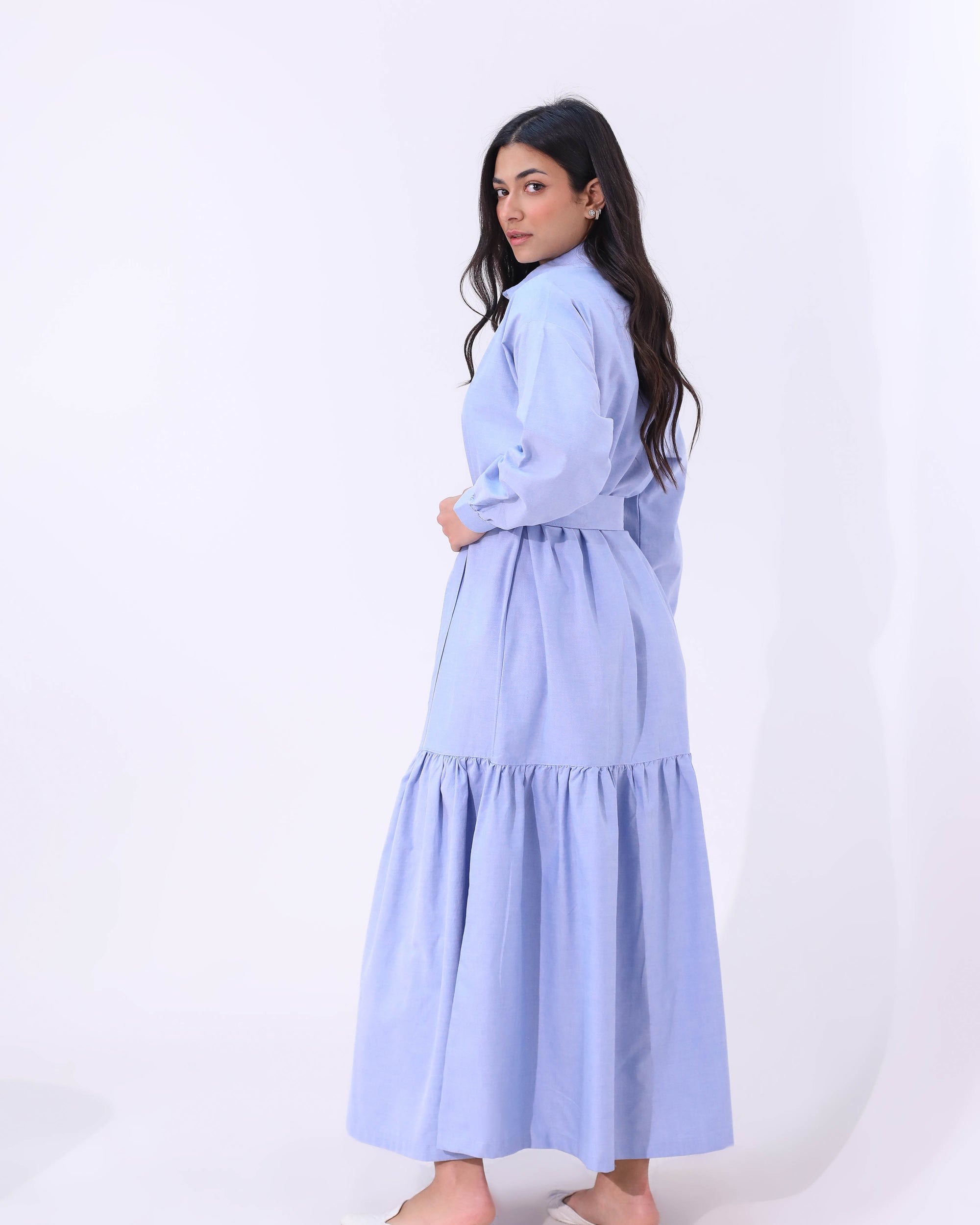 Striped Dress With Belt