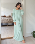Embroidered Flowy nightgown