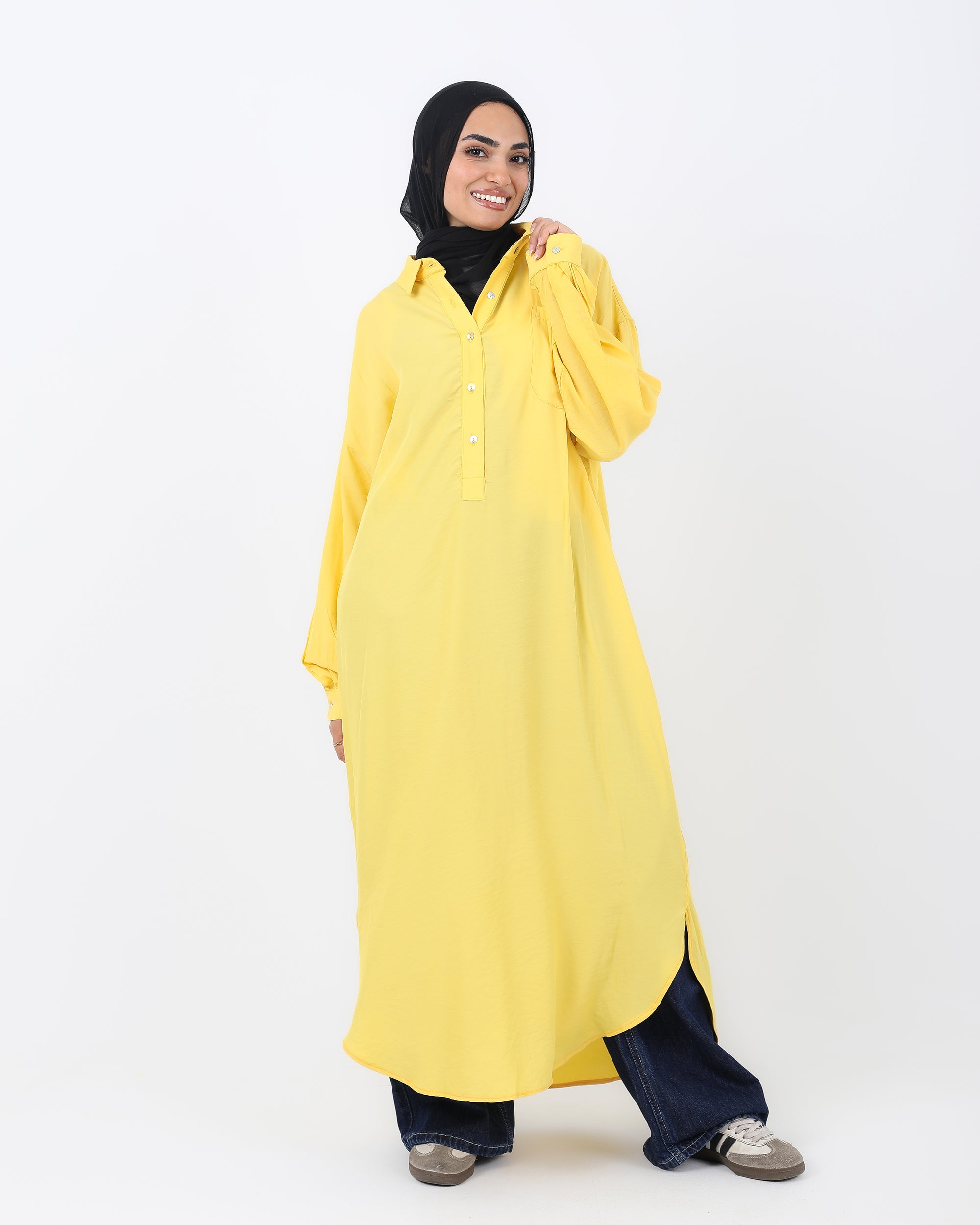 Half Buttons Dress Shirt