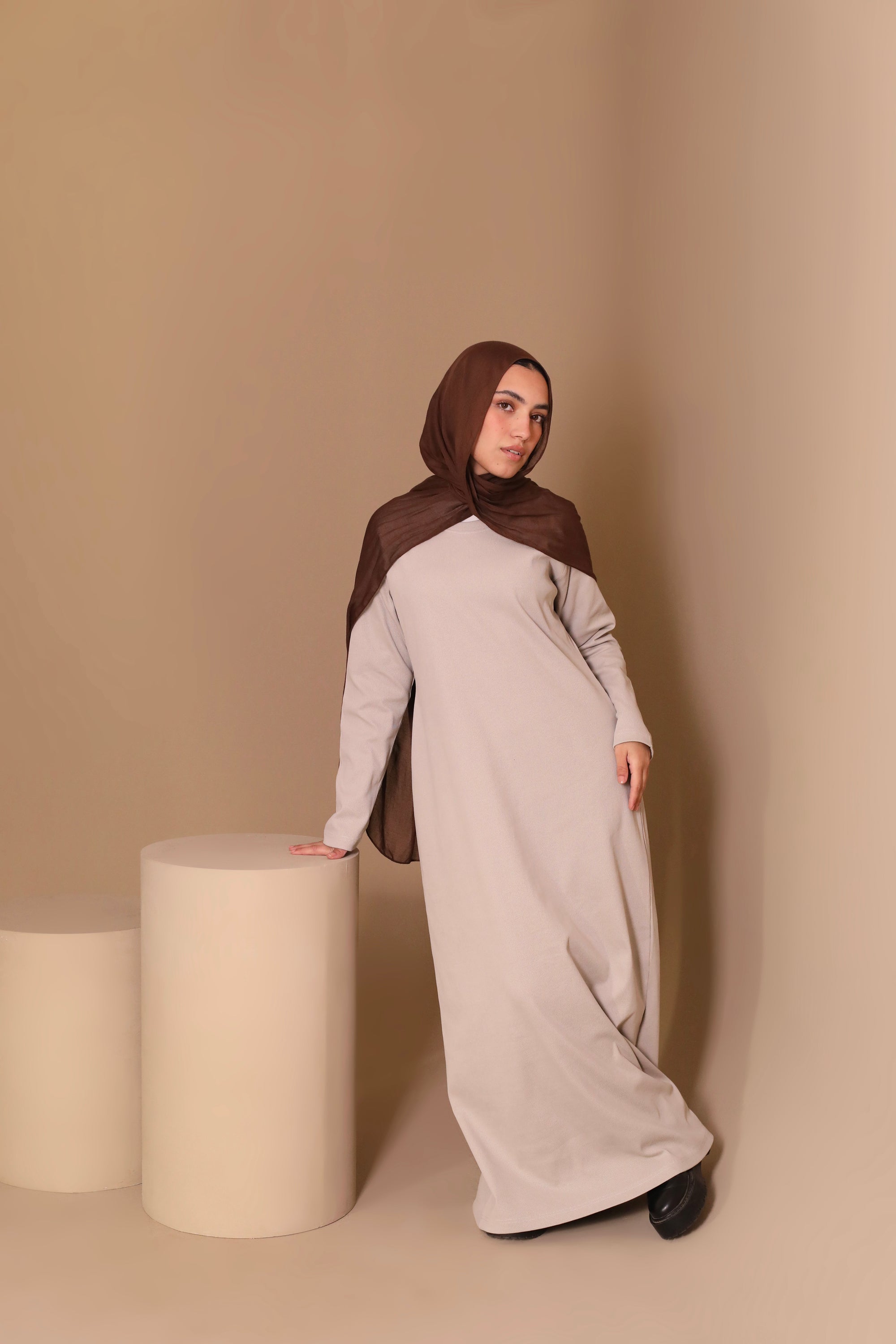 Long Sleeves Basic Dress