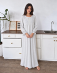 Embroidered Flowy nightgown