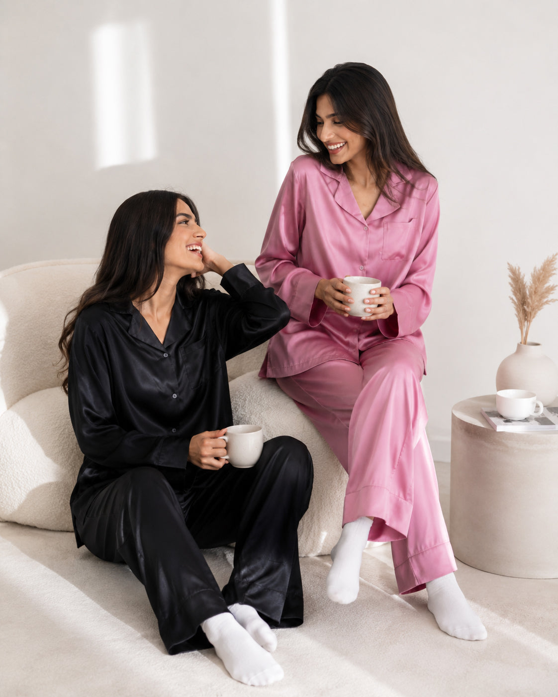 Basic Stain Set Pajama with Buttons