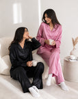 Basic Stain Set Pajama with Buttons