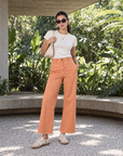 Wide Leg Gabardine Pants