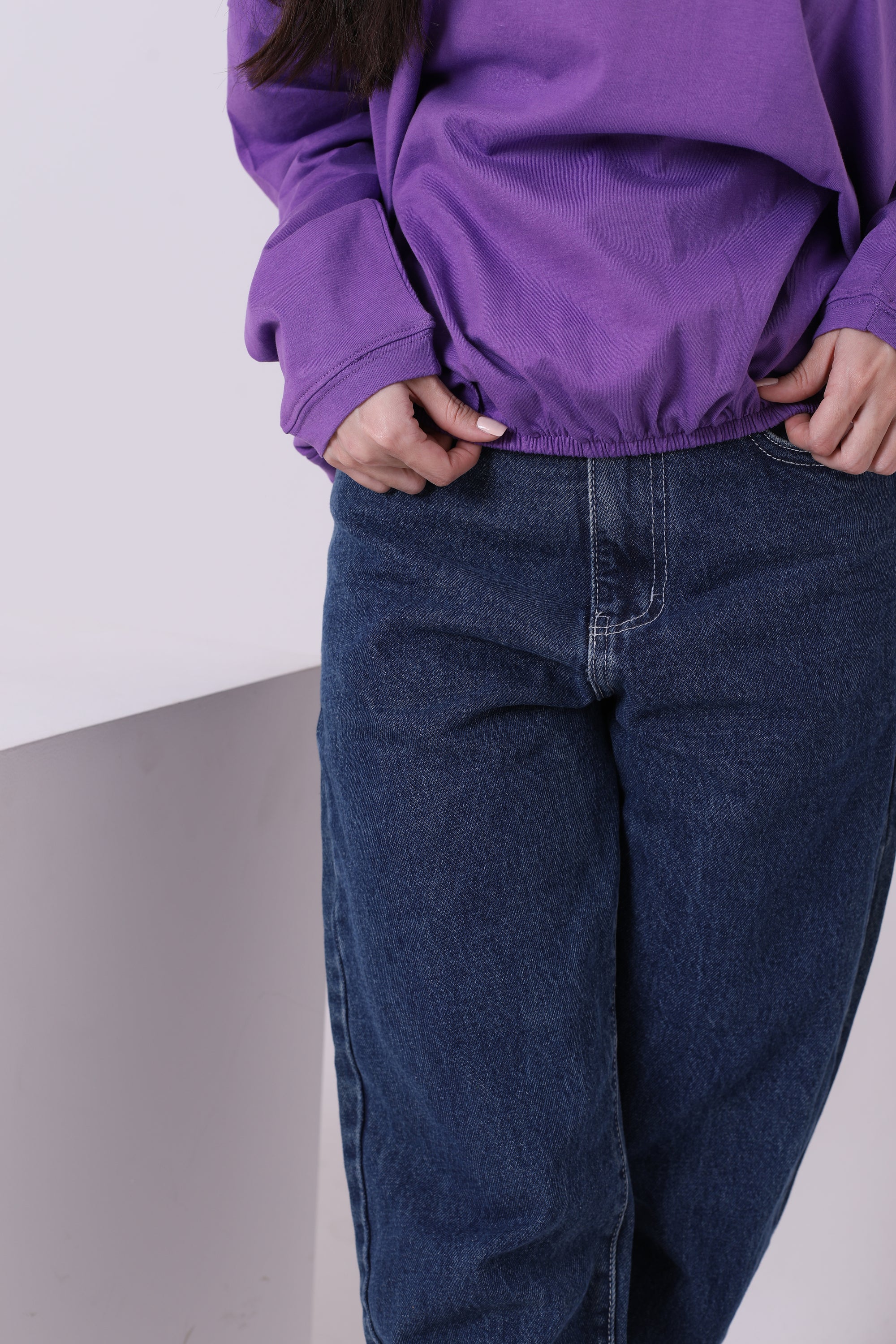 Cotton T-Shirt With Elastic