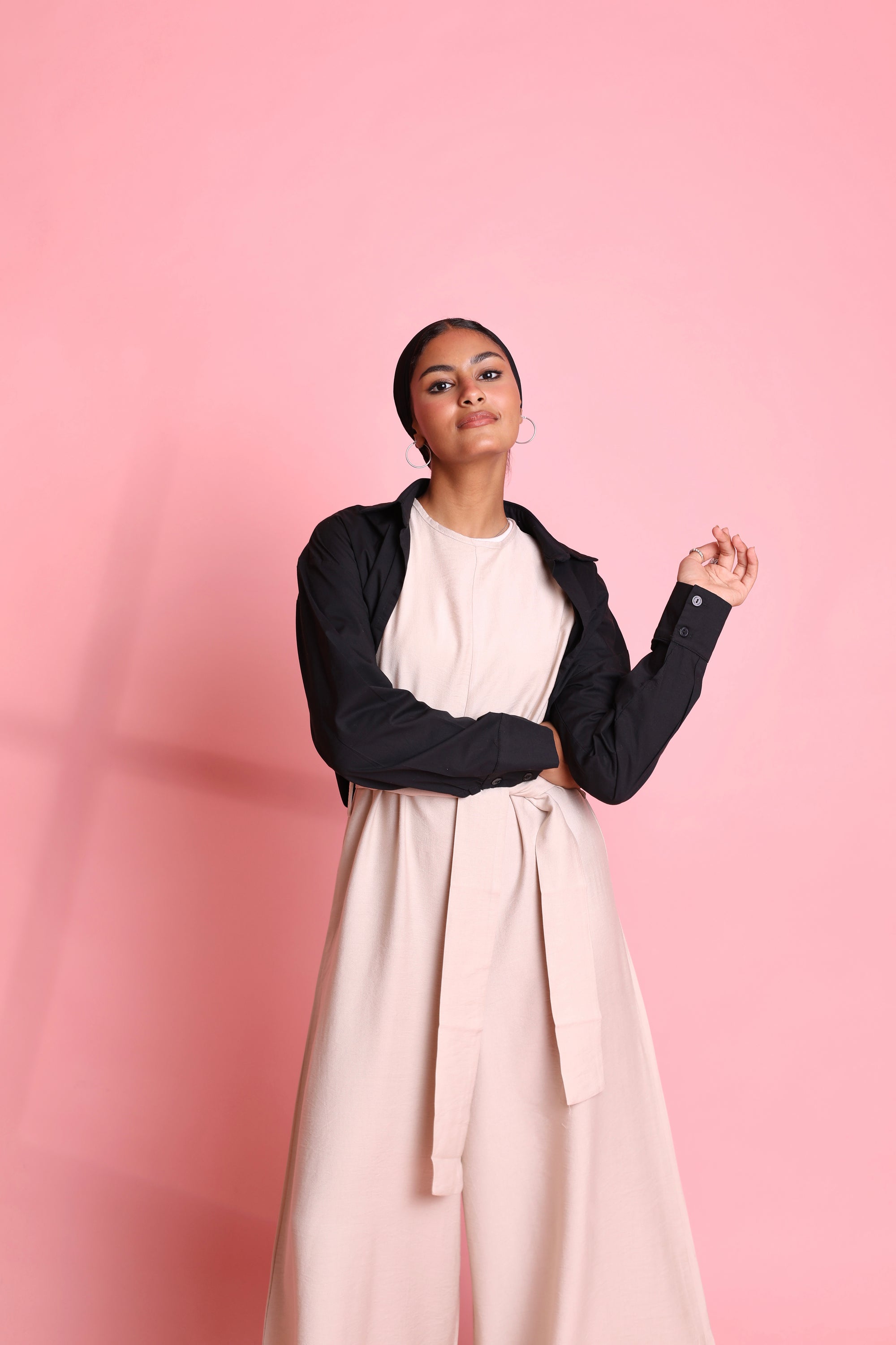 Linen Sleeveless Jumpsuit