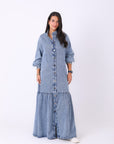 Buttons Denim Dress