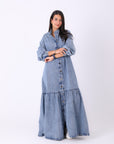 Buttons Denim Dress